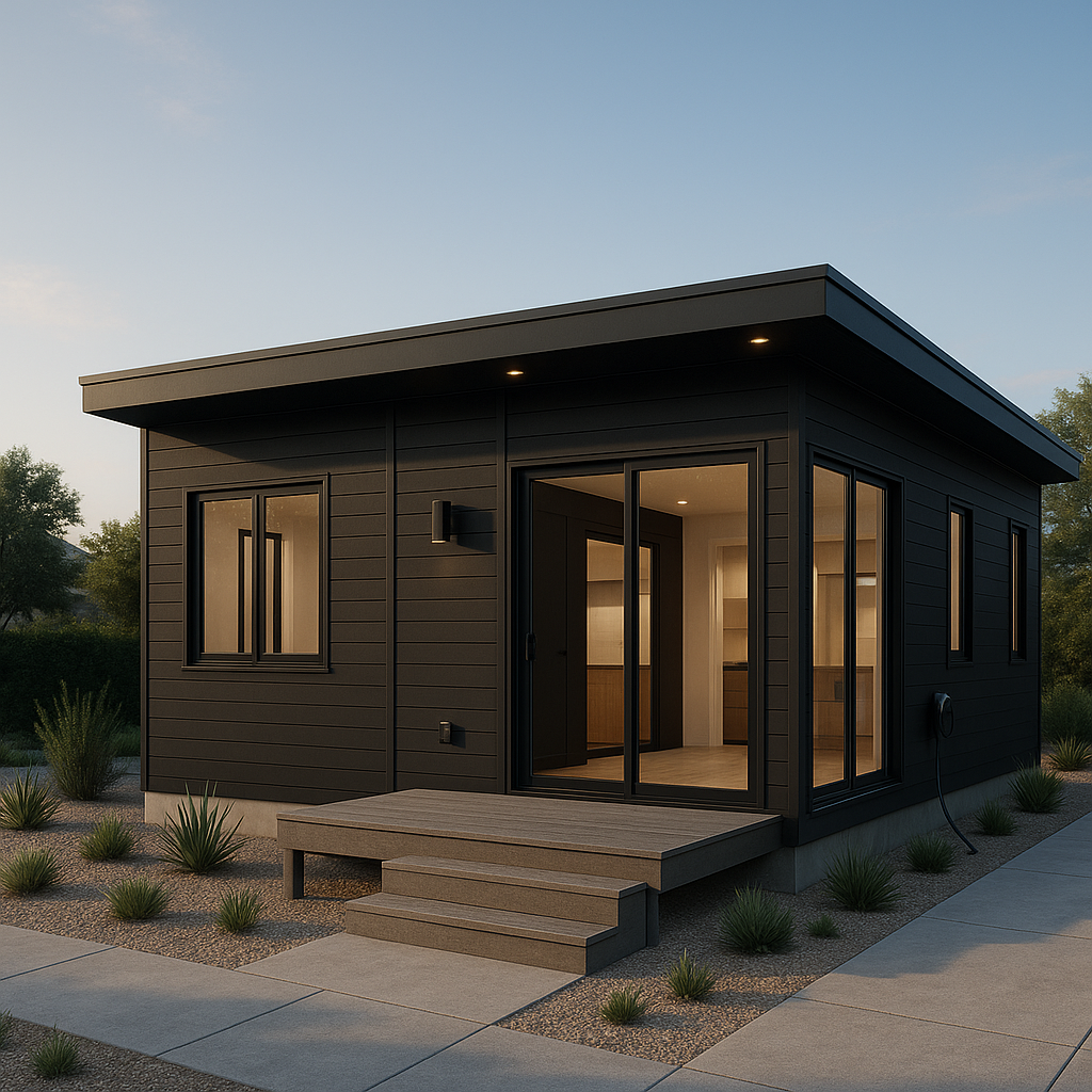 Premium Black Modular Home